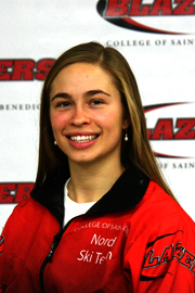Head shot of Nordic skiing athlete Caitlin Goodman
